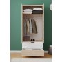 HANAH HOME Garderober Lento Sonomo Oak White - slika 2