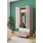 HANAH HOME Garderober Lento Sonomo Oak White - slika 3