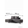 Atelier del Sofa Ugaona garnitura Poly M Dark Grey - slika 4