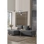 Atelier del Sofa Ugaona garnitura Poly M Dark Grey - slika 1