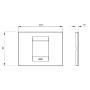 GEWISS GW16402TB poklopac okvir ONE 2M - slika 2
