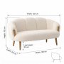 Atelier del Sofa Sofa dvosed Star Cream - slika 4