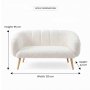Atelier del Sofa Sofa dvosed Lotus White - slika 4