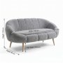 Atelier del Sofa Sofa dvosed Lida Grey - slika 3