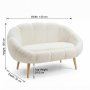 Atelier del Sofa Sofa dvosed Lida White - slika 4