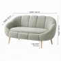 Atelier del Sofa Sofa dvosed Lida Green - slika 3