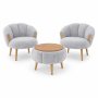 Atelier del Sofa Fotelje i klub stočić Star Grey - slika 3