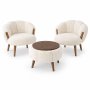 Atelier del Sofa Fotelje i klub stočić Star White - slika 3