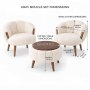 Atelier del Sofa Fotelje i klub stočić Star Cream - slika 3