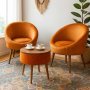 Atelier del Sofa Fotelje i klub stočić Lida Babyface Orange - slika 2