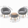 Atelier del Sofa Fotelje i klub stočić Lida Wellsoft Grey - slika 4