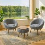 Atelier del Sofa Fotelje i klub stočić Lida Wellsoft Grey - slika 1