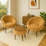 Atelier del Sofa Fotelje i klub stočić Lida Wellsoft Brown - slika 2