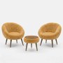 Atelier del Sofa Fotelje i klub stočić Lida Wellsoft Brown - slika 3