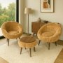 Atelier del Sofa Fotelje i klub stočić Lida Wellsoft Brown - slika 1
