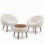 Atelier del Sofa Fotelje i klub stočić Lida Wellsoft White - slika 2