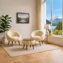 Atelier del Sofa Fotelje i klub stočić Lida Wellsoft Cream - slika 1