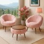 Atelier del Sofa Fotelje i klub stočić Lida Wellsoft Pink - slika 2