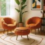 Atelier del Sofa Fotelje i klub stočić Lida Wellsoft Orange - slika 1