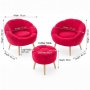 Atelier del Sofa Fotelje i tabure Lida Wellsoft Fuchsia - slika 3