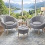 Atelier del Sofa Fotelje i tabure Lida Wellsoft Grey - slika 1