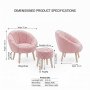 Atelier del Sofa Fotelje i tabure Lida Wellsoft Pink - slika 4