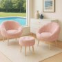 Atelier del Sofa Fotelje i tabure Lida Wellsoft Pink - slika 1