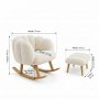 Atelier del Sofa Fotelja i tabure Lotus White - slika 4