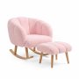 Atelier del Sofa Fotelja i tabure Lotus Pink - slika 2
