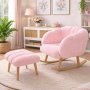 Atelier del Sofa Fotelja i tabure Lotus Pink - slika 1