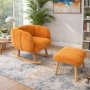 Atelier del Sofa Fotelja i tabure Lotus Orange - slika 2