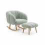 Atelier del Sofa Fotelja i tabure Lotus Green - slika 2