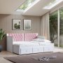 HANAH HOME Krevet Alacati White Pink - slika 2