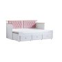 HANAH HOME Krevet Alacati White Pink - slika 3