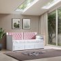HANAH HOME Krevet Alacati White Pink - slika 1