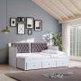 HANAH HOME Krevet Alacati White Anthracite - slika 2