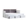 HANAH HOME Krevet Alacati White Anthracite - slika 5