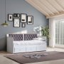 HANAH HOME Krevet Alacati White Anthracite - slika 1
