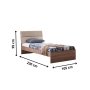 HANAH HOME Krevet Milano White Brown - slika 4