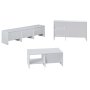 HANAH HOME Set za dnevnu sobu Laris White - slika 5