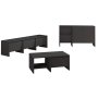 HANAH HOME Set za dnevnu sobu Laris Anthracite - slika 5