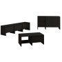 HANAH HOME Set za dnevnu sobu Laris Black - slika 5