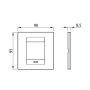 GEWISS GW16422VN poklopac okvir ONE 2M - slika 2
