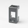 GEWISS GW21270 Adapter za kućište konektor za prenos podataka - AMP / Keistone priključak- 1 MODUL - sistem crna - slika 2