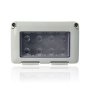 GEWISS GW27044 vodonepropusno kućište za sistemske uređaje - 4 banda - siva ral 7035 - ip55 - slika 3