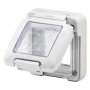 GEWISS GW27401 combi in - vodonepropusna kapa 2 moduli - sistem - IP55 - siva ral 7035 - slika 2