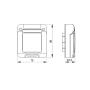 GEWISS GW27401 combi in - vodonepropusna kapa 2 moduli - sistem - IP55 - siva ral 7035 - slika 3