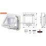 GEWISS GW27401 combi in - vodonepropusna kapa 2 moduli - sistem - IP55 - siva ral 7035 - slika 4