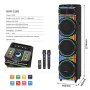 N/A Zvucnik bluetooth NDR-3260 100W 3*12 inca sa dva mikrofona crni - slika 5