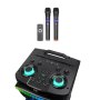 N/A Zvucnik Bluetooth NDR-21280 100W 2*12 inca sa dva mikrofona crni - slika 2